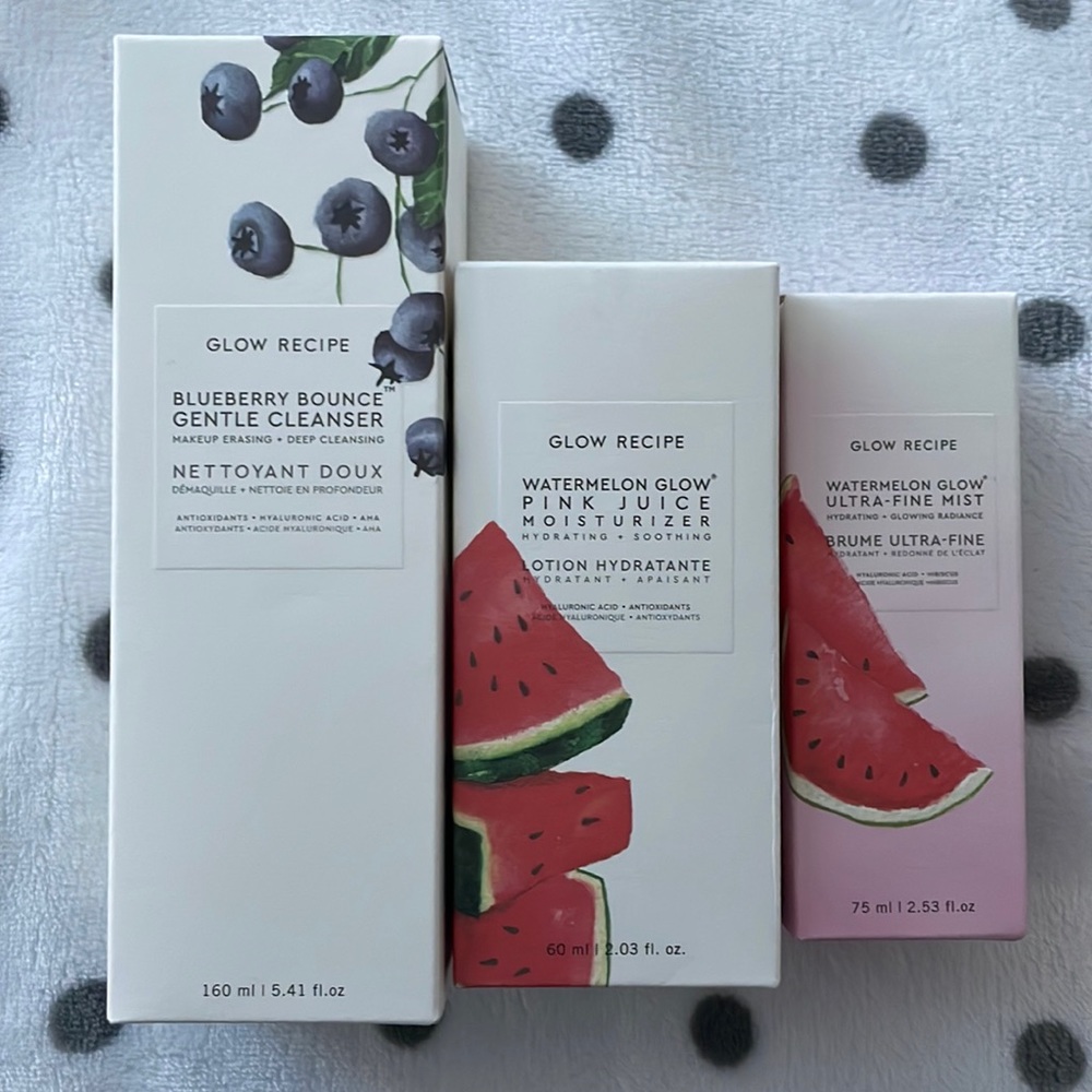 Glow Recipe watermelon and blueberry bundle